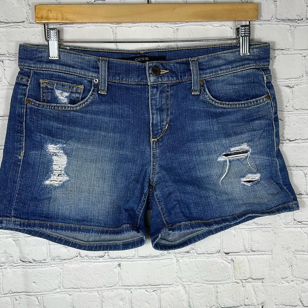Joes Jeans Mini Jean Shorts Distressed Penelope size 28 OPZP4750‎
